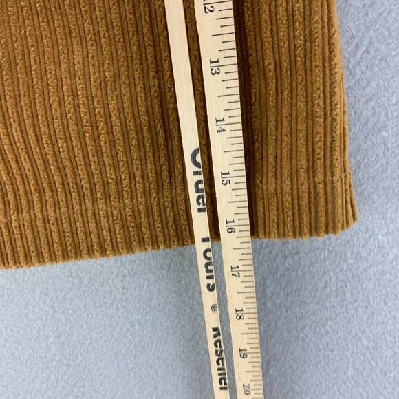 Chelsea Violet Skirt Womens Large Brown Corduroy Button Front Short Cotton - Picture 7 of 11